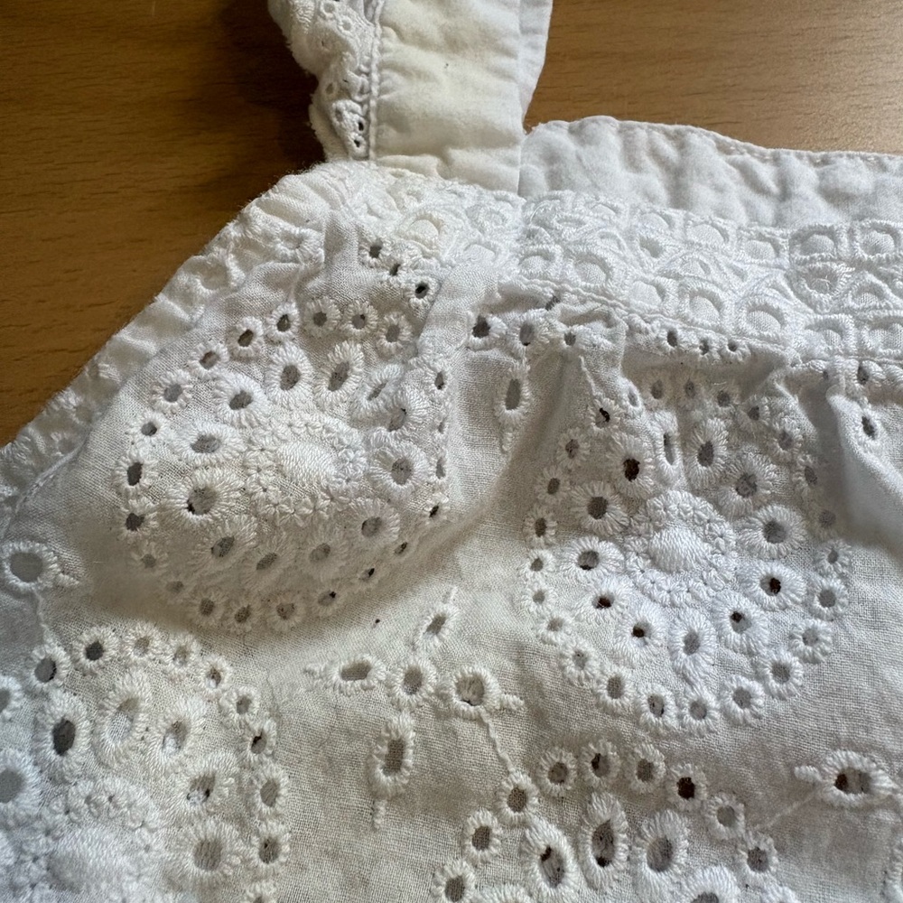 Abound White Eyelet Ruffled Tank - Picture 4 of 5